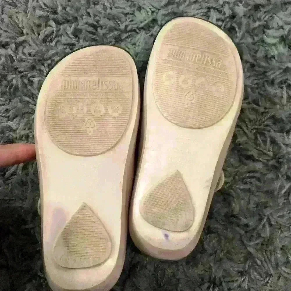 Mini Melissa Minnie with Bow Ballerina Shoes Sz 10 - Picture 4 of 10